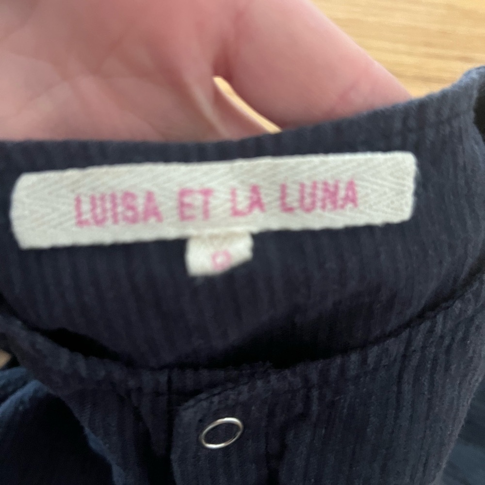 Luisa Et La Luna Navy Blue jumpsuit sz 6 - Picture 4 of 4